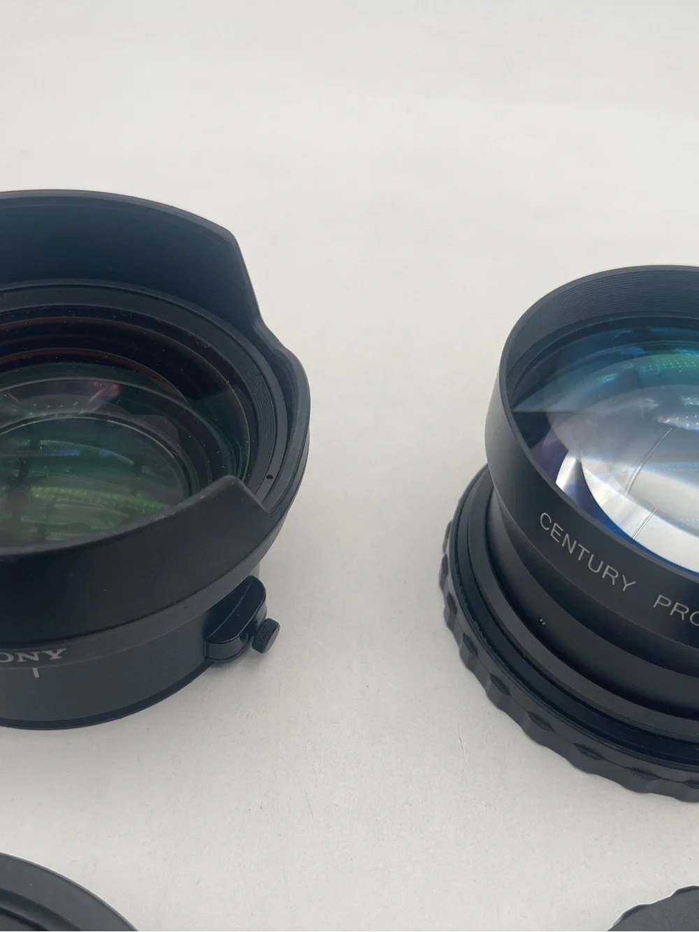 Sony Black Camera Lenses with Century Rear Cap